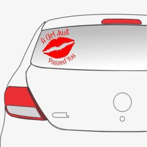 sticker auto a girl just passed you11266
